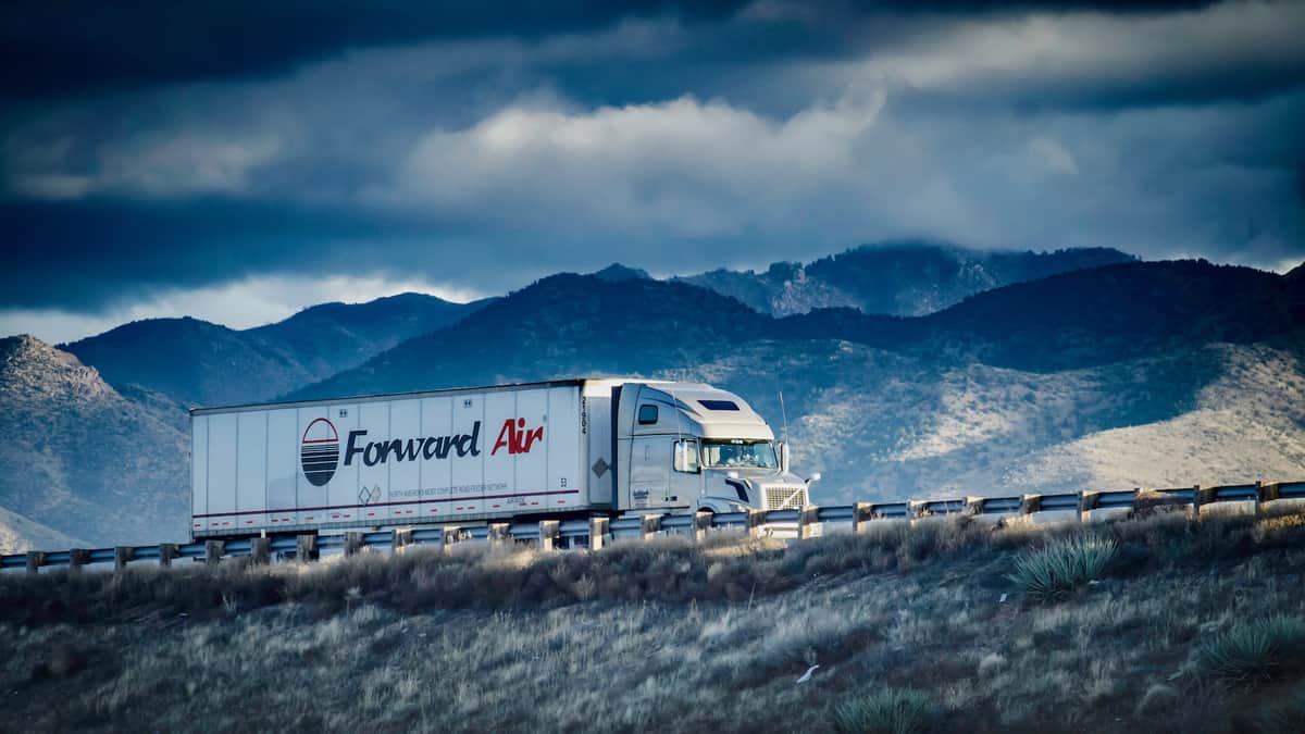 A tractor-trailer from Forward Air.