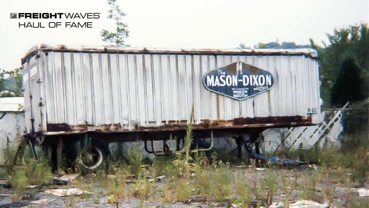 A forlorn Mason and Dixon Truck Lines trailer. (Photo: Stanley Houghton Collection)