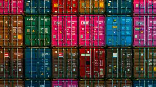 trans-Pacific containers