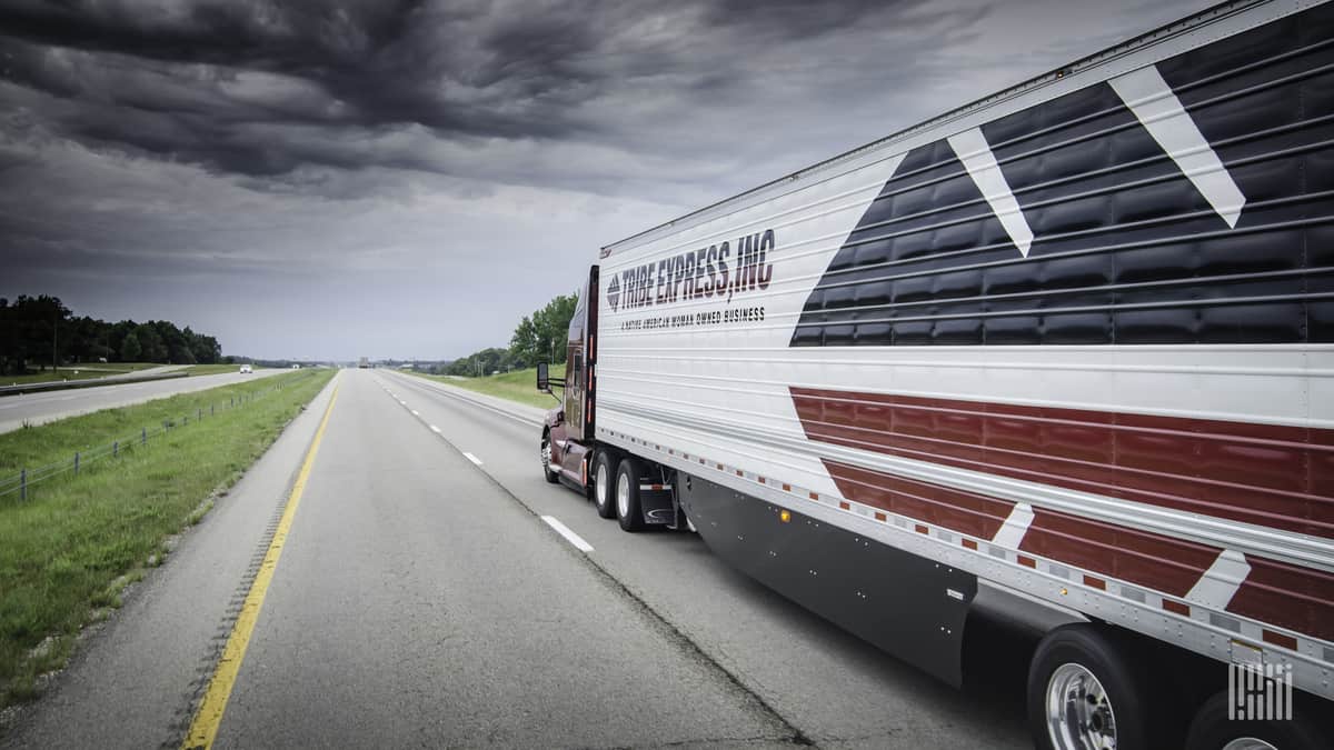 Georgia- based Tribe Transportation recently expanded its fleet of refrigerated trailers to meet growing demand from the life sciences industry. (Credit: Jim Allen/FreightWaves)