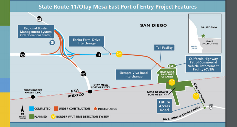 Another map of the Otay Mesa East project. (Image: San Diego Chamber of Commerce)