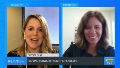 A screenshot of two women.