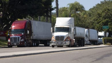 Trucks near the Otay Mesa Port of Entry in San Diego, CA. (Photo: Lance Cheung/USDA)