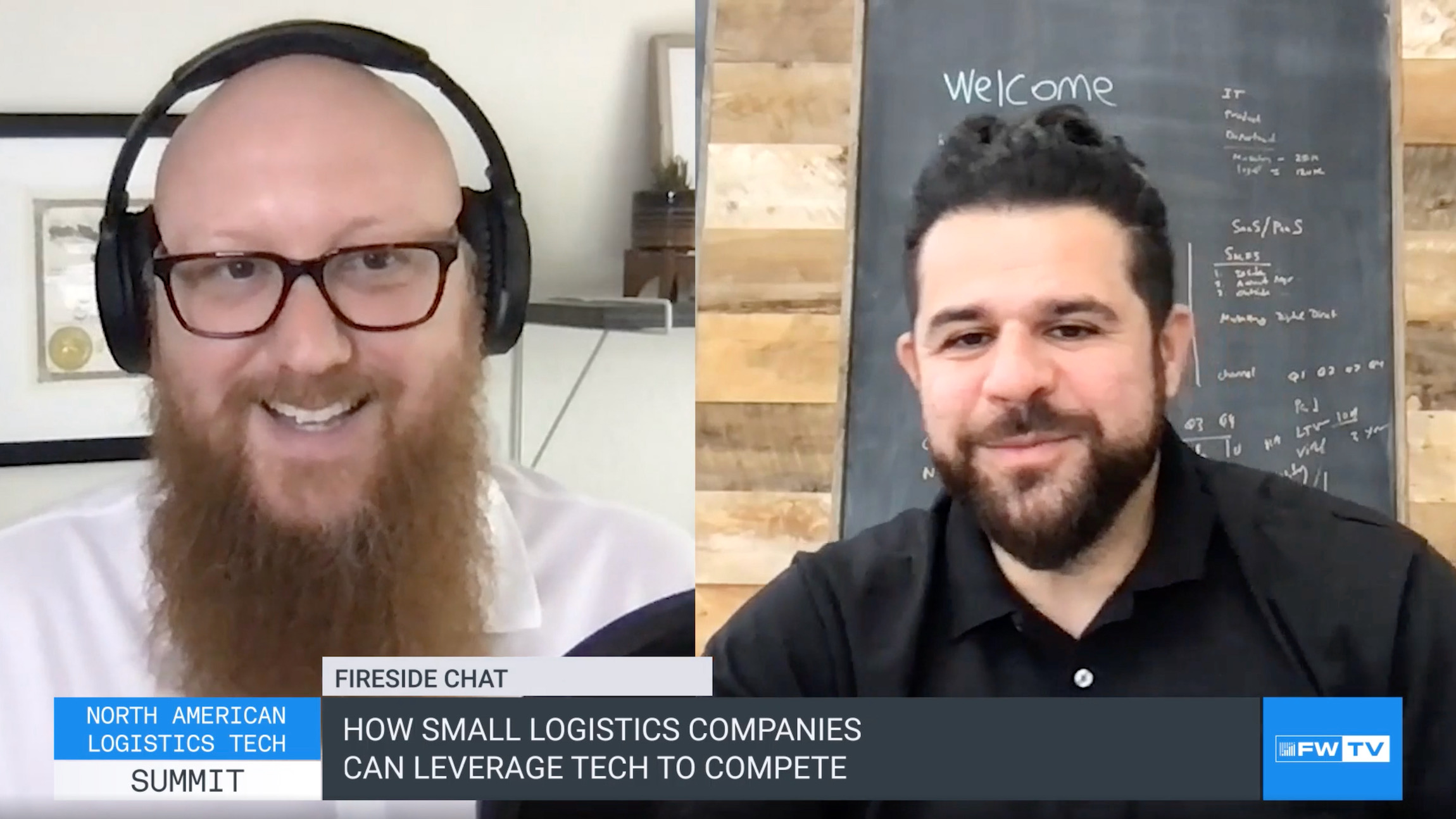 Mustafa Azizi, co-founder and CEO of ZUUM Transportation, talks to Ryan Schreiber of CarrierDirect during FreightWaves’ North American Logistics Tech Summit.