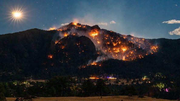 Kruger Rock fire in northern Colorado.
