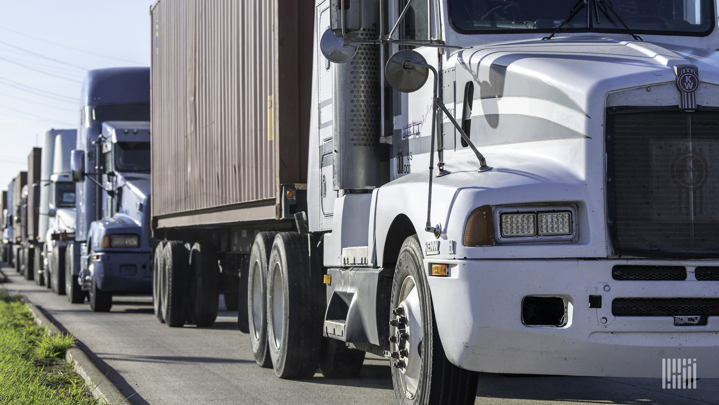 Long lines at the ports