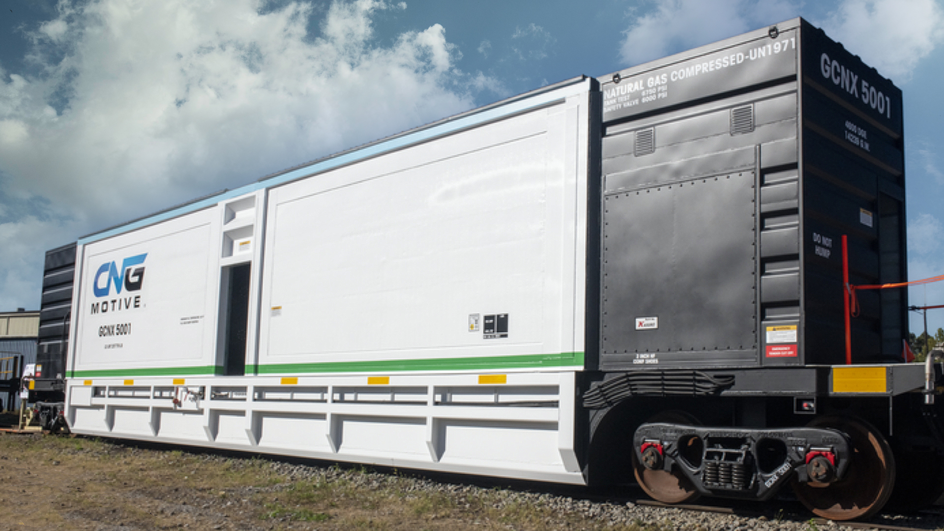 CNGmotive’s solution for fueling locomotives provides potential to decarbonize rail using renewable natural gas.