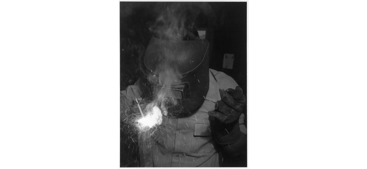 An arc welder. (Photo: Ansel Adams/Library of Congress)
