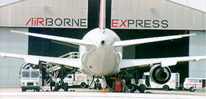 An Airborne Express airplane is serviced and loaded. (Photo: abxair.com)