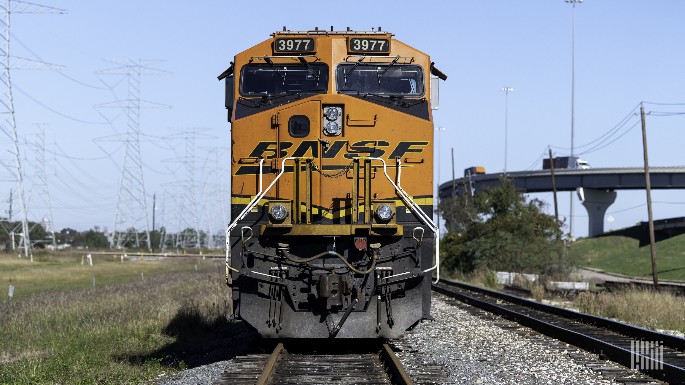 A photograph of a BNSF locomotive.