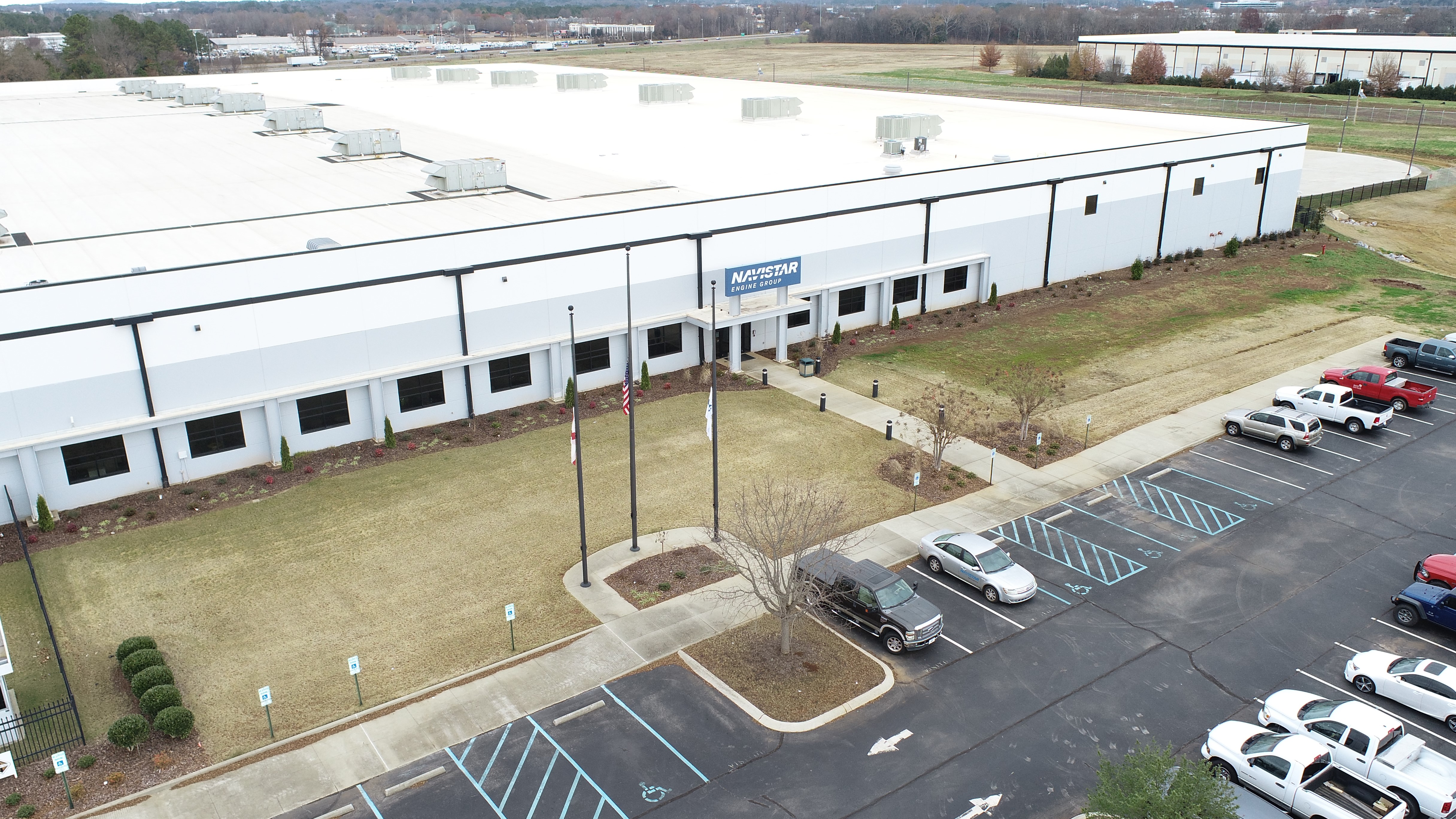Aerial view of Navistar engine plant in Huntsville, Alabama