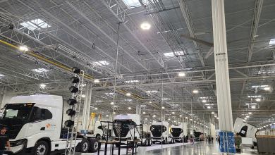 Nikola Tre electric truckson production line