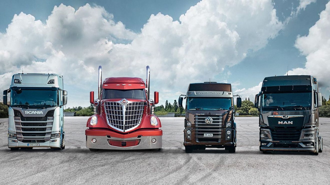 Traton Group lineup of four trucks