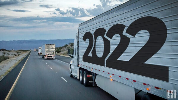 To date, spot rates have fallen significantly in 2022; contract rates may follow. (Photo: Jim Allen/FreightWaves)