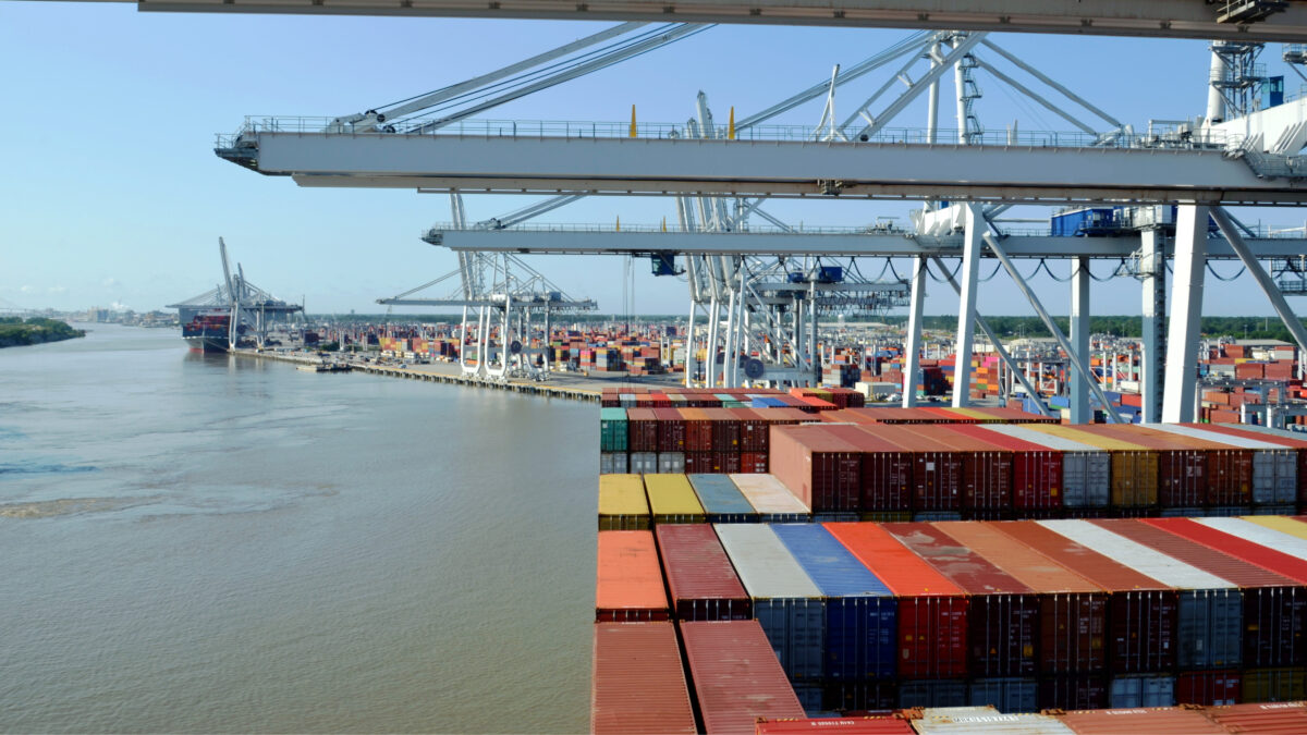 Containers at the Port of Savannah.