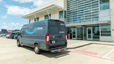 Amazon Prime grocery delivery van