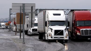 truck parking on highway