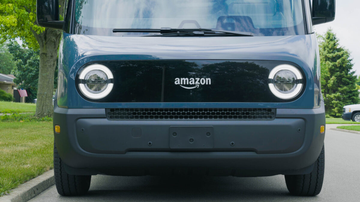 Amazon Rivian electric delivery van