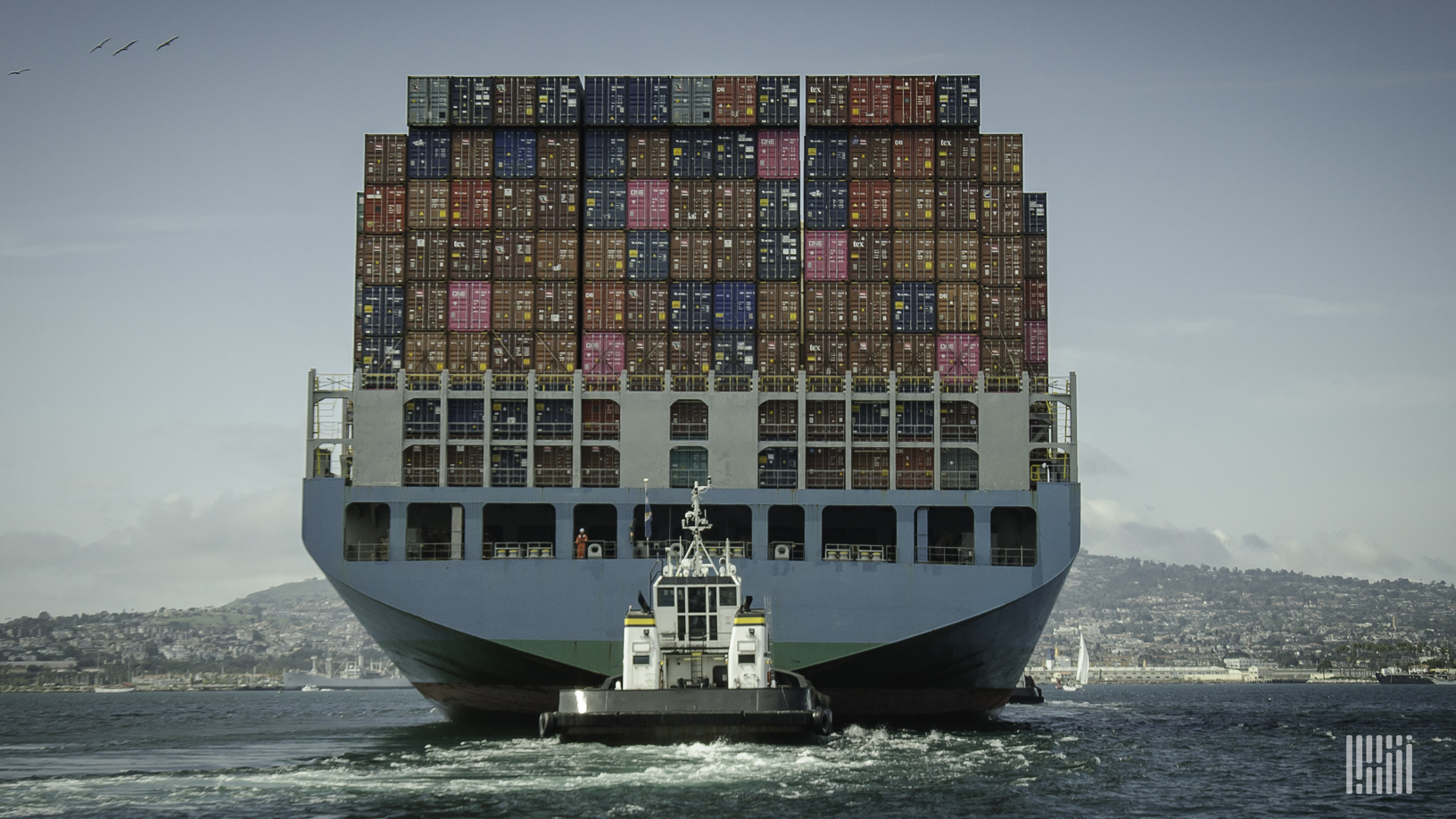 Containership at Port of L.A.