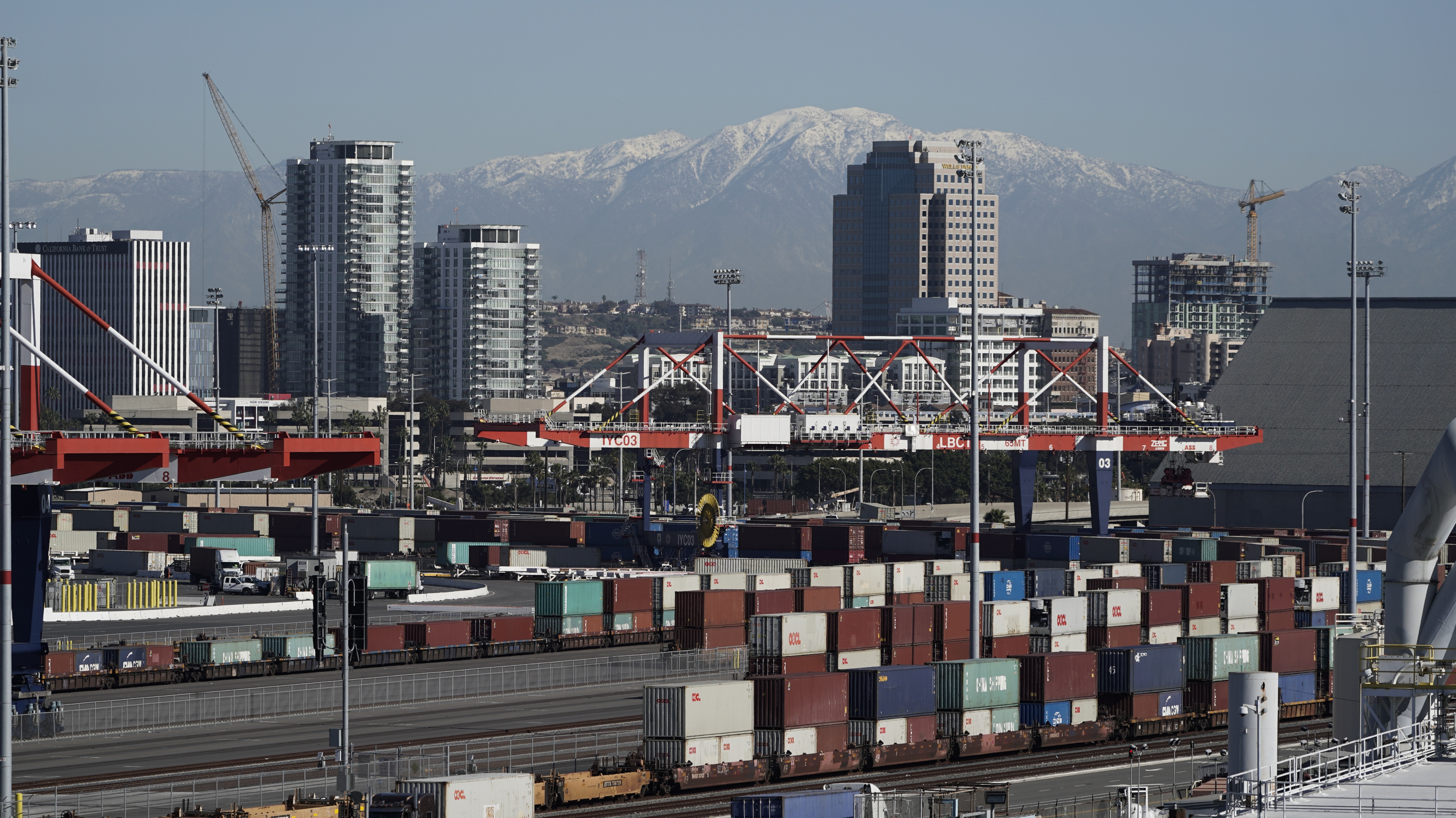 photo of containers at the port of Long Beach