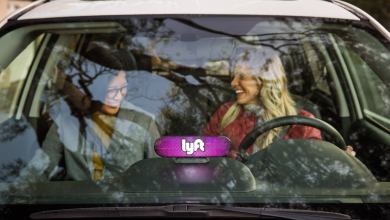 Lyft rideshare car