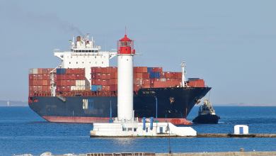 a photo of a zim container ship