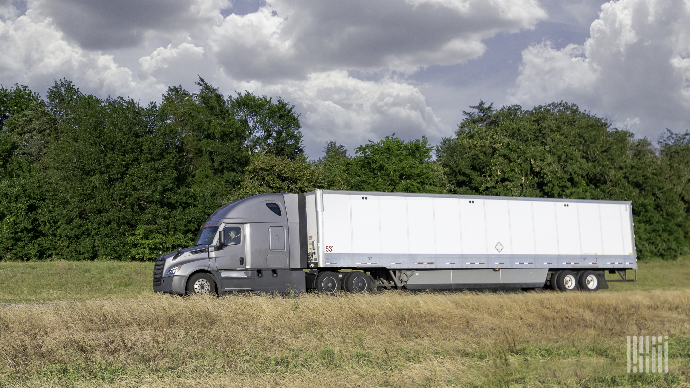 Unidentified tractor-trailer on highway