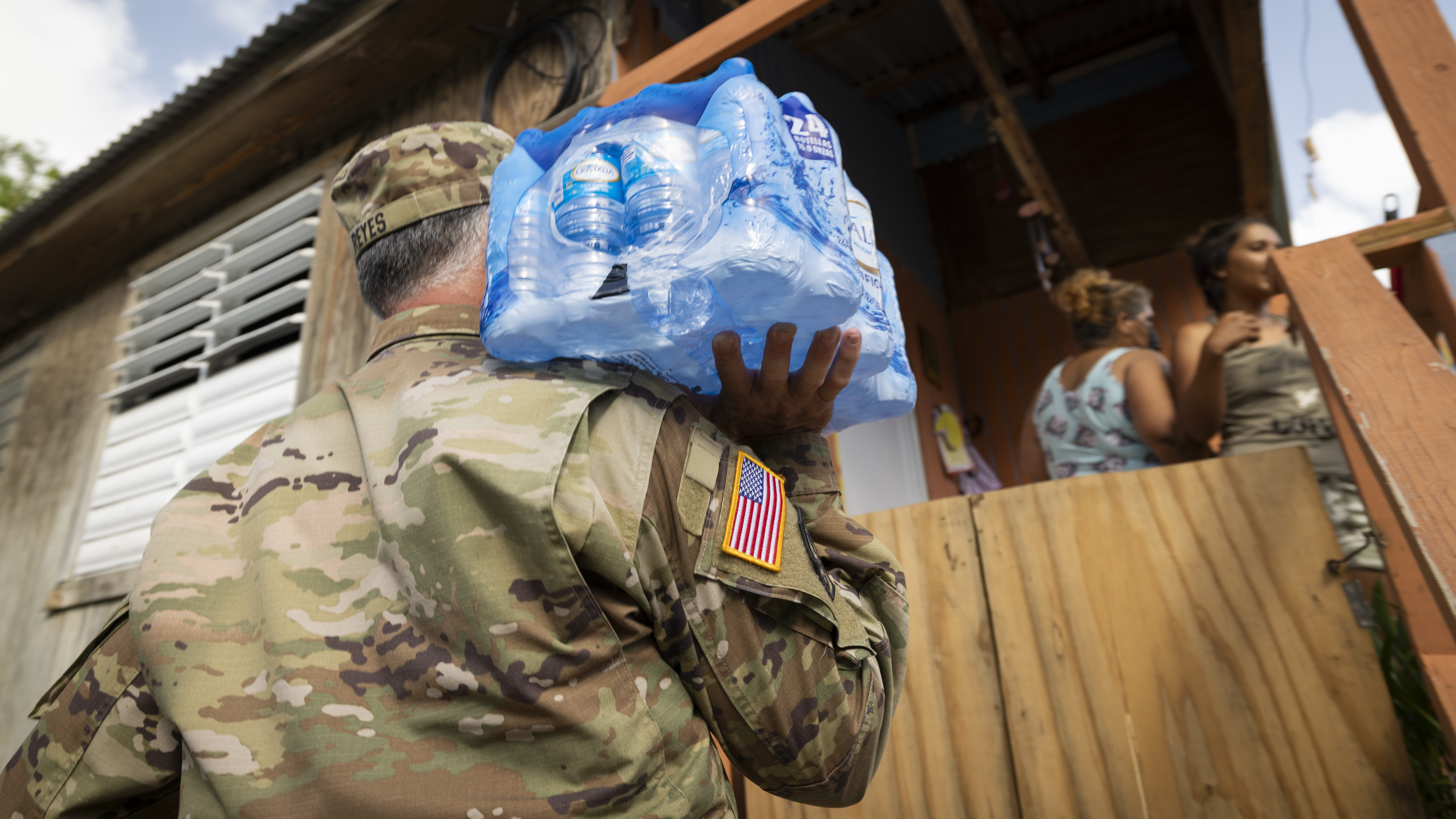 National Guard delivering water in Puerto Rico after Hurricane Fiona