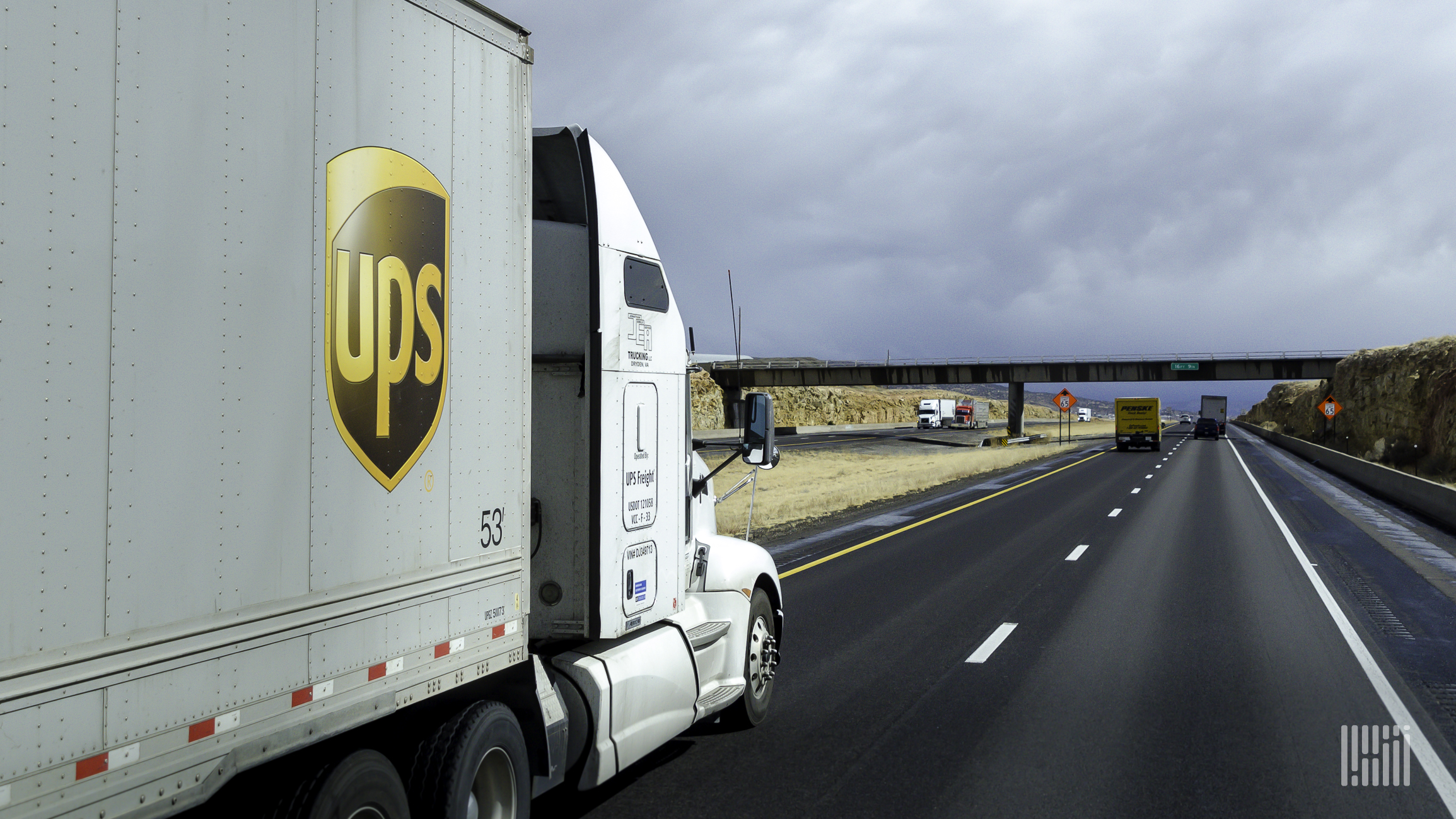 UPS long haul truck.