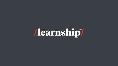 Learnship logo on gray background