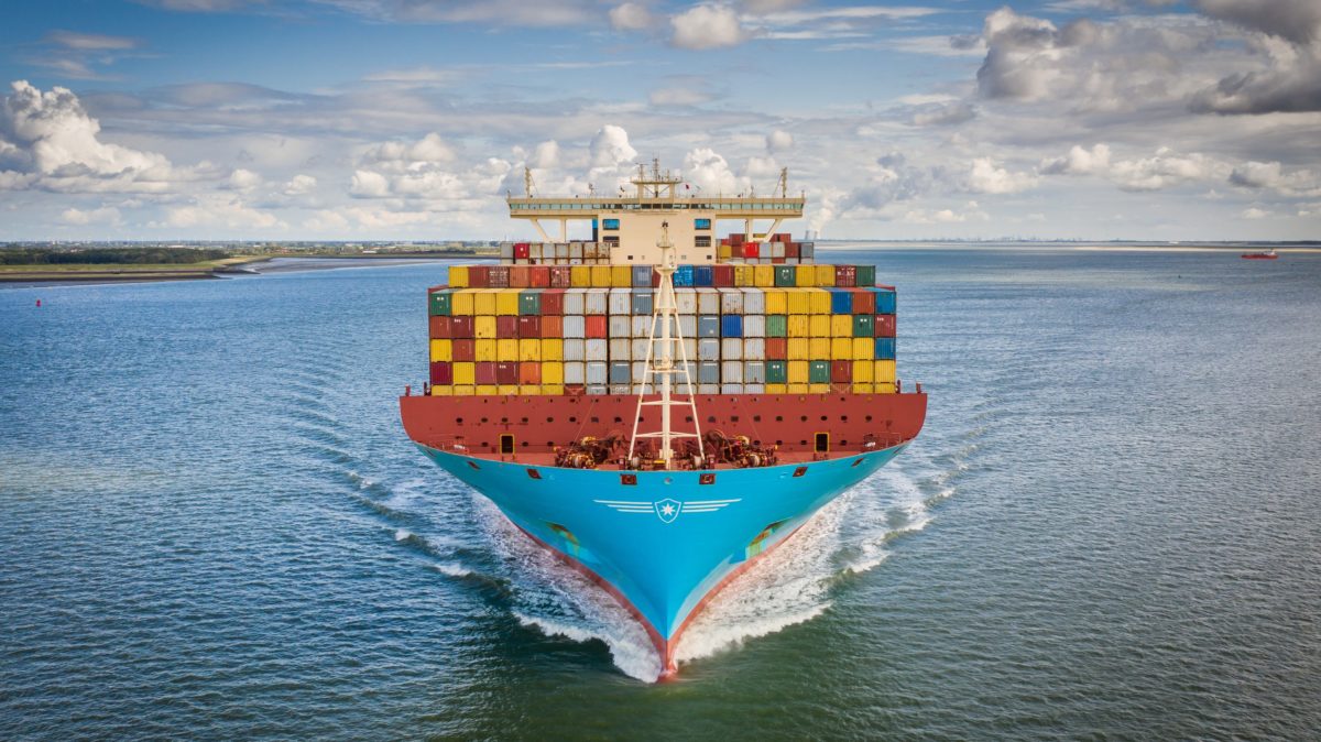 photo of Maersk container ship