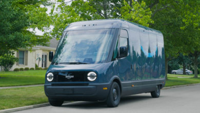 Amazon Rivian electric delivery van vehicle EV