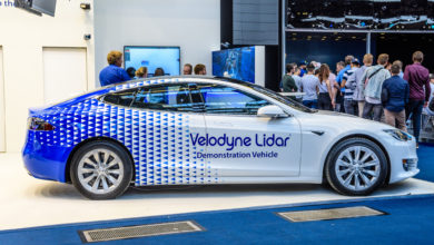 Velodyne lidar demonstration car