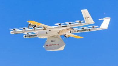 Wing DoorDash delivery drone