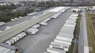 Trailers at a Yellow Corp. terminal