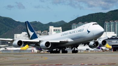 A Cathay Pacific Cargo 747-8 freighter takes off from its home base at Hong Kong International Airport, July 27, 2020. (Photo: Shutterstock/LPatricK297)