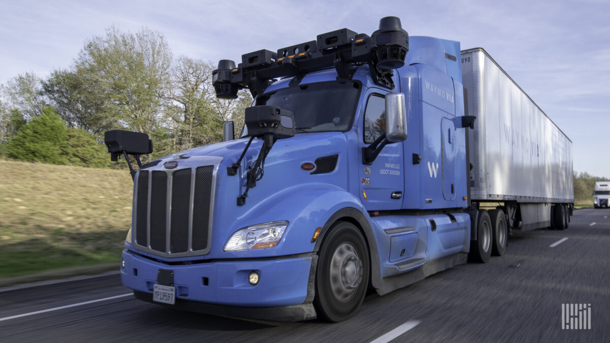 Waymo autonomous truck