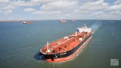 a photo of a tanker arriving in Houston