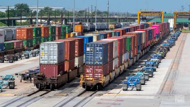 Shippers say they are unfairly being charged by railroads for container storage. (Photo: Jim Allen/FreightWaves)