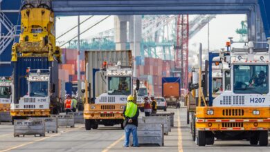 photo of ports operation in LA