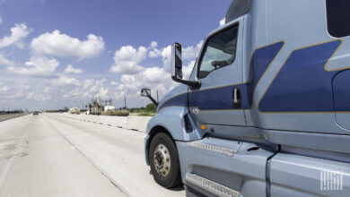 Truck on the road