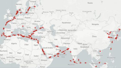 a map of Russian crude trade