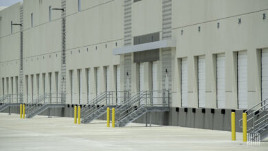 Exterior picture of an empty Prologis warehouse