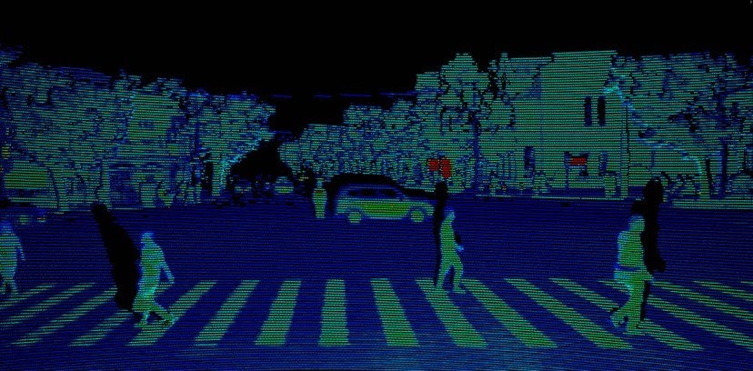 Hesai lidar point cloud