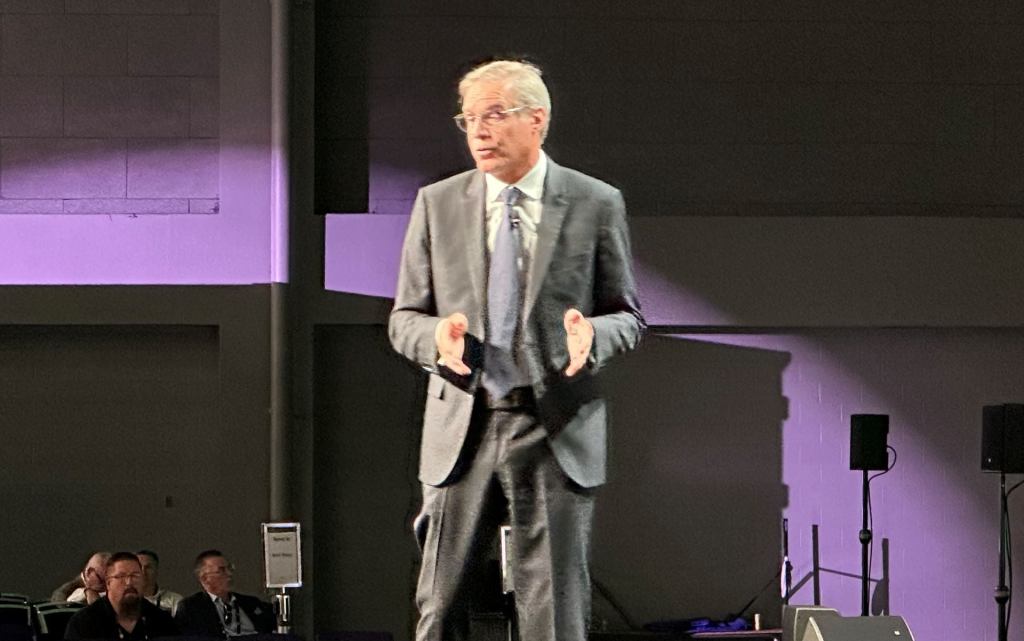 Chris Spear on stage in Austin, Texas