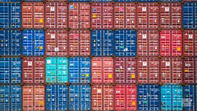 a photo of containerized imports
