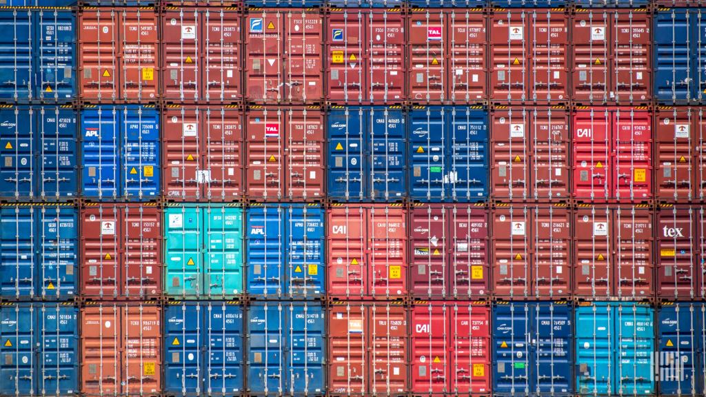 a photo of containerized imports