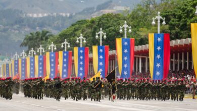 a photo of Venezuela troops. Venezuela is threatening to invade Guyana