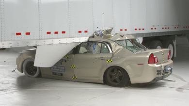 Car truck crash test