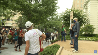 Protest at DeJoy House